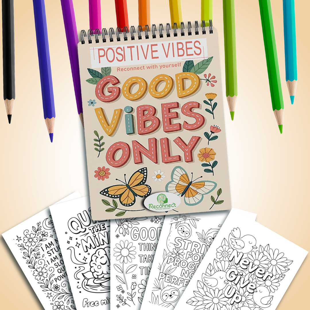 Good vibes only + 24 crayons